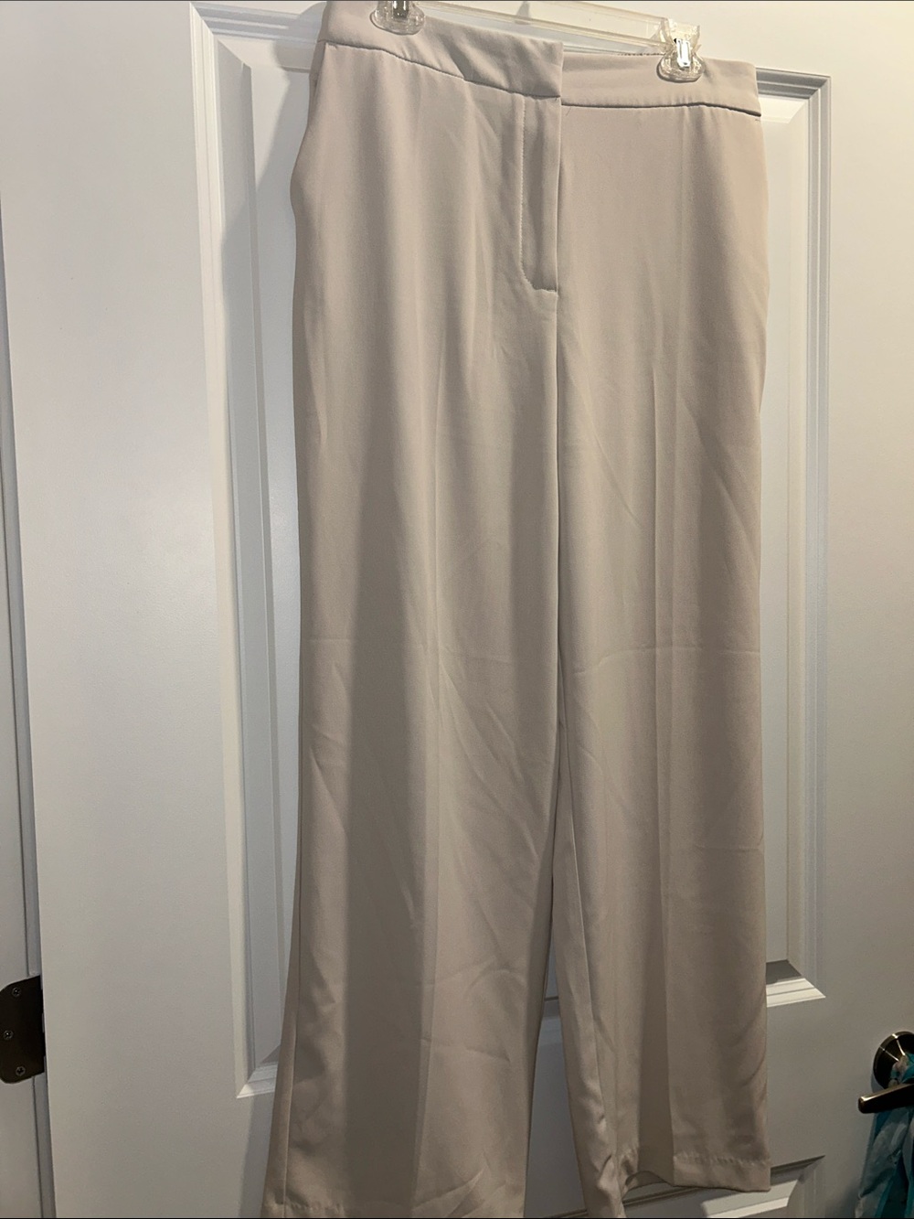 Rachel Zoe Wide-Leg Dress Pants in Light Taupe